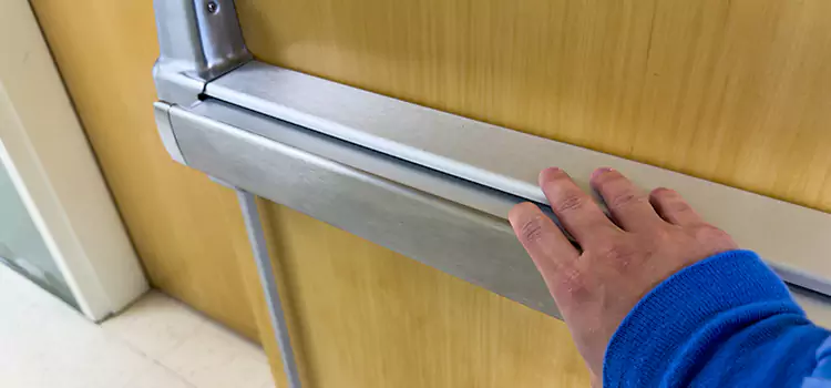 Installing a Push Bar on a Door Bella Vista